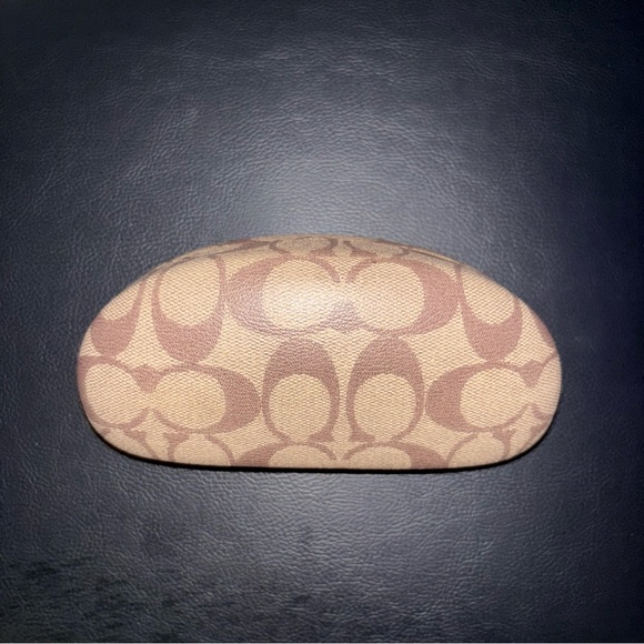 Coach Accessories - Coach Beige and Brown Patterned Eyewear Case Eyeglass Case CC